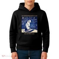 SchröDingerS Cat Quantum Physics Humor Kids Hoodie thumb 4