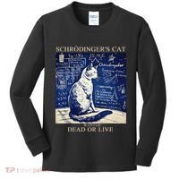 SchröDingerS Cat Quantum Physics Humor Kids Long Sleeve Shirt thumb 0
