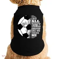 Soccer Christ Quote Doggie Tank thumb 0