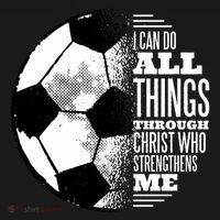 Soccer Christ Quote Apron thumb 3
