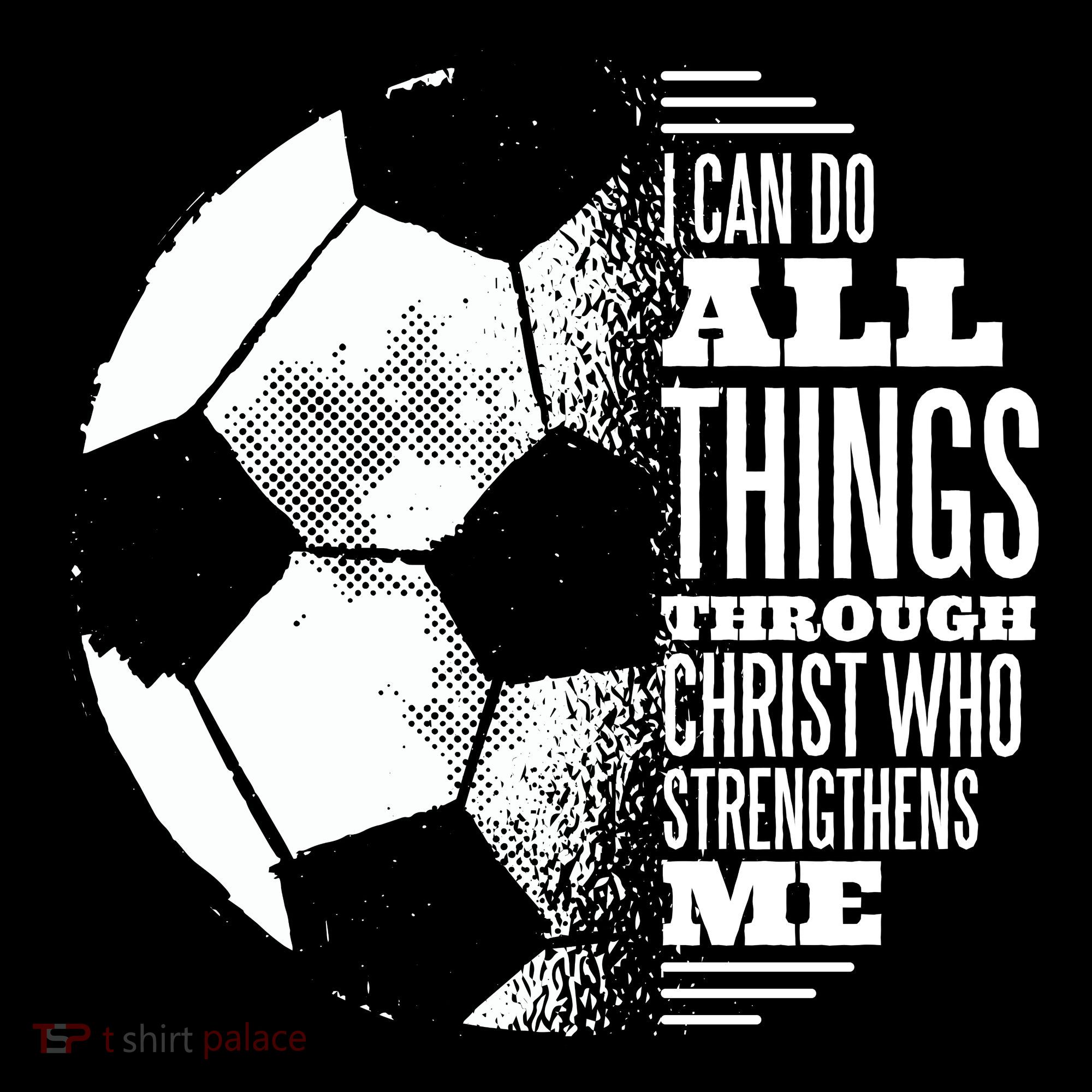 Soccer Christ Quote Bucket Hat