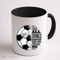 Soccer Christ Quote Coffee Mug thumb 1