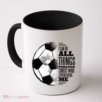 Soccer Christ Quote Coffee Mug thumb 0