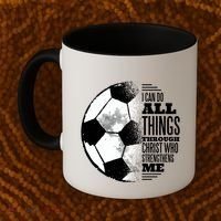 Soccer Christ Quote Coffee Mug thumb 2