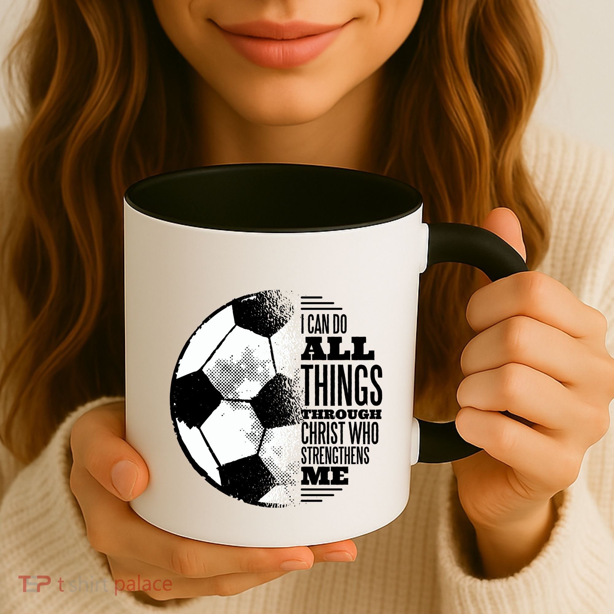 Soccer Christ Quote Coffee Mug