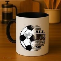 Soccer Christ Quote Coffee Mug thumb 4