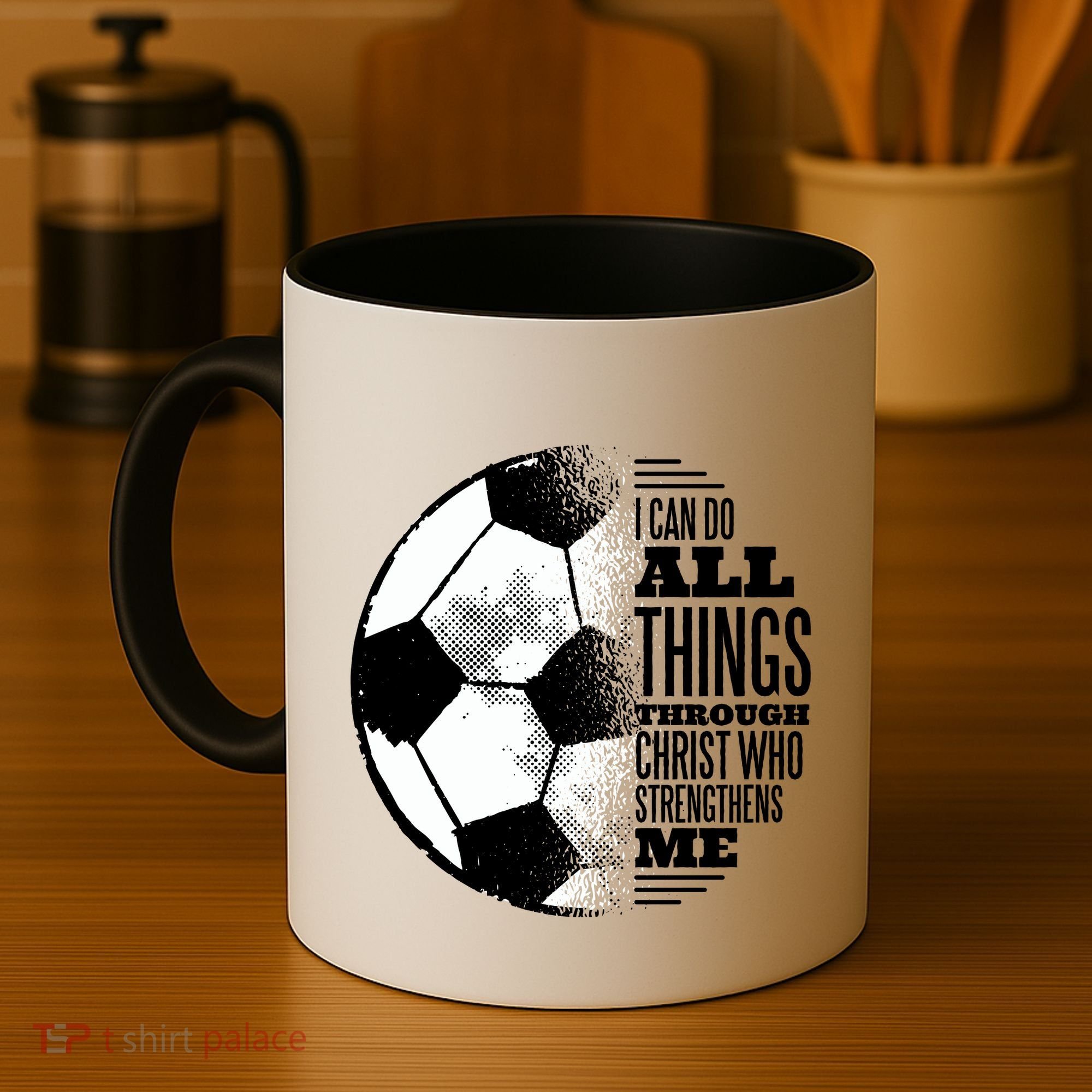 Soccer Christ Quote Coffee Mug