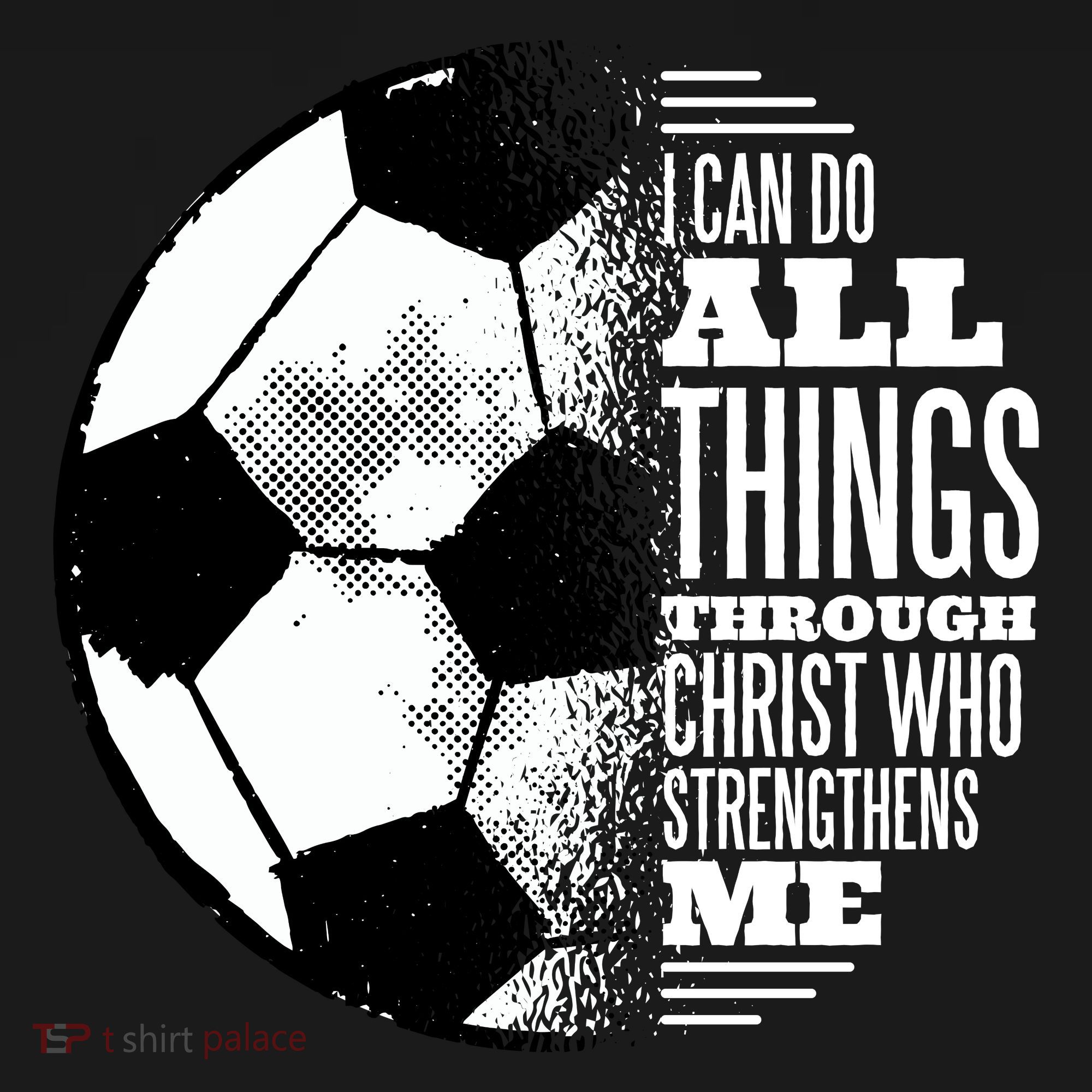 Soccer Christ Quote Polo