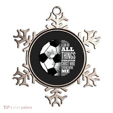 Soccer Christ Quote Ornament