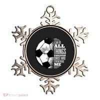 Soccer Christ Quote Ornament thumb 0
