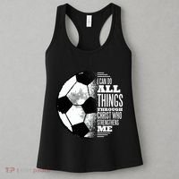 Soccer Christ Quote Women's Tank Top thumb 3