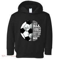 Soccer Christ Quote Toddler Hoodie thumb 0