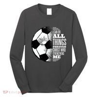 Soccer Christ Quote Long Sleeve Shirt thumb 0