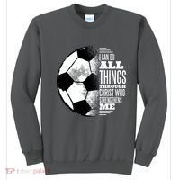 Soccer Christ Quote Sweatshirt thumb 0