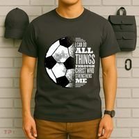 Soccer Christ Quote T-Shirt thumb 6