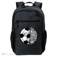 Soccer Christ Quote Backpack thumb 0