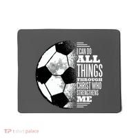 Soccer Christ Quote Mousepad thumb 0