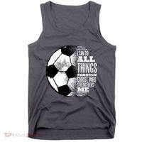 Soccer Christ Quote Tank Top thumb 0
