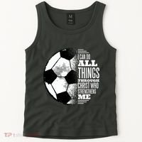 Soccer Christ Quote Tank Top thumb 2