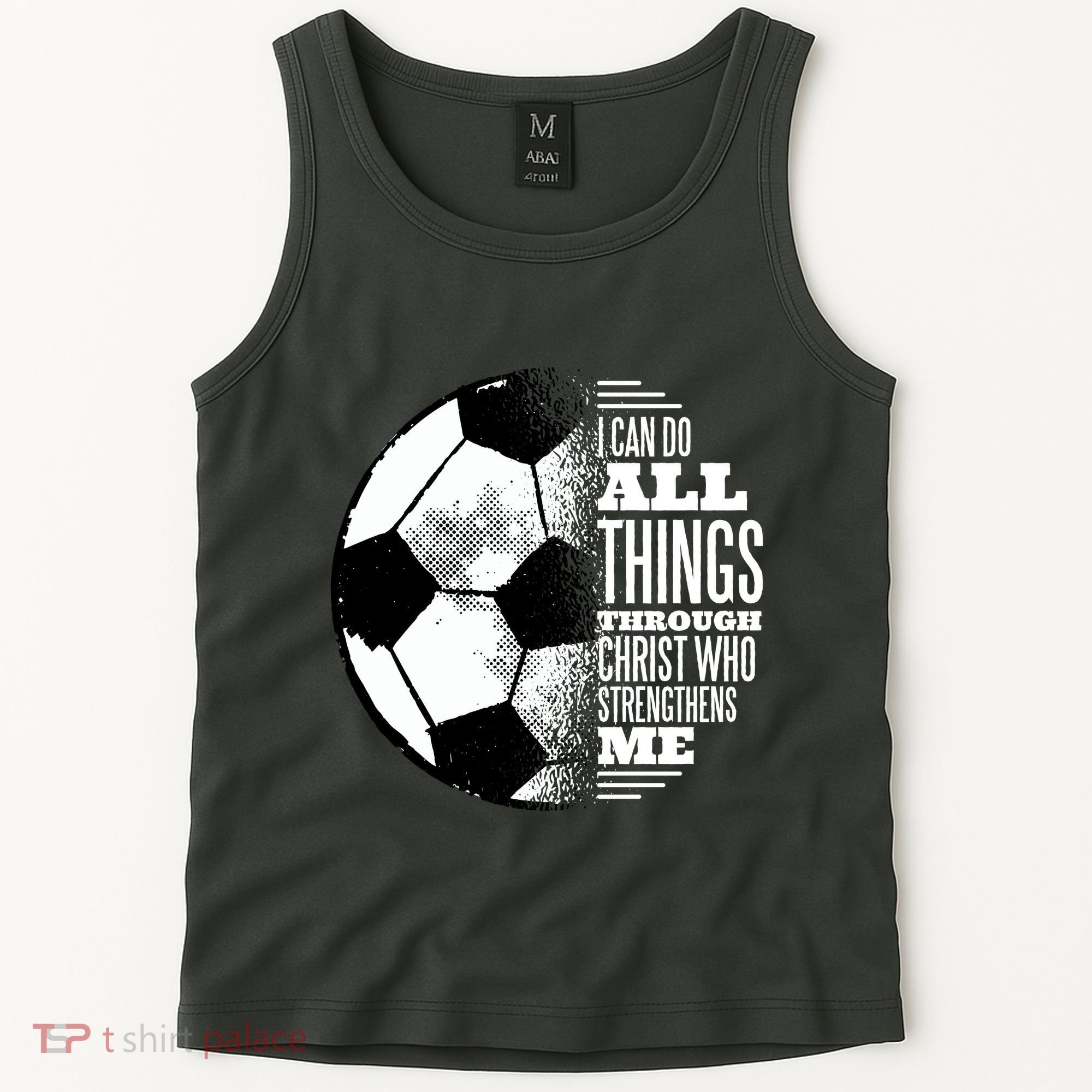 Soccer Christ Quote Tank Top
