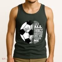 Soccer Christ Quote Tank Top thumb 3