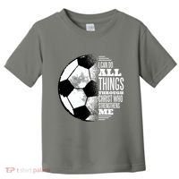 Soccer Christ Quote Toddler T-Shirt thumb 0