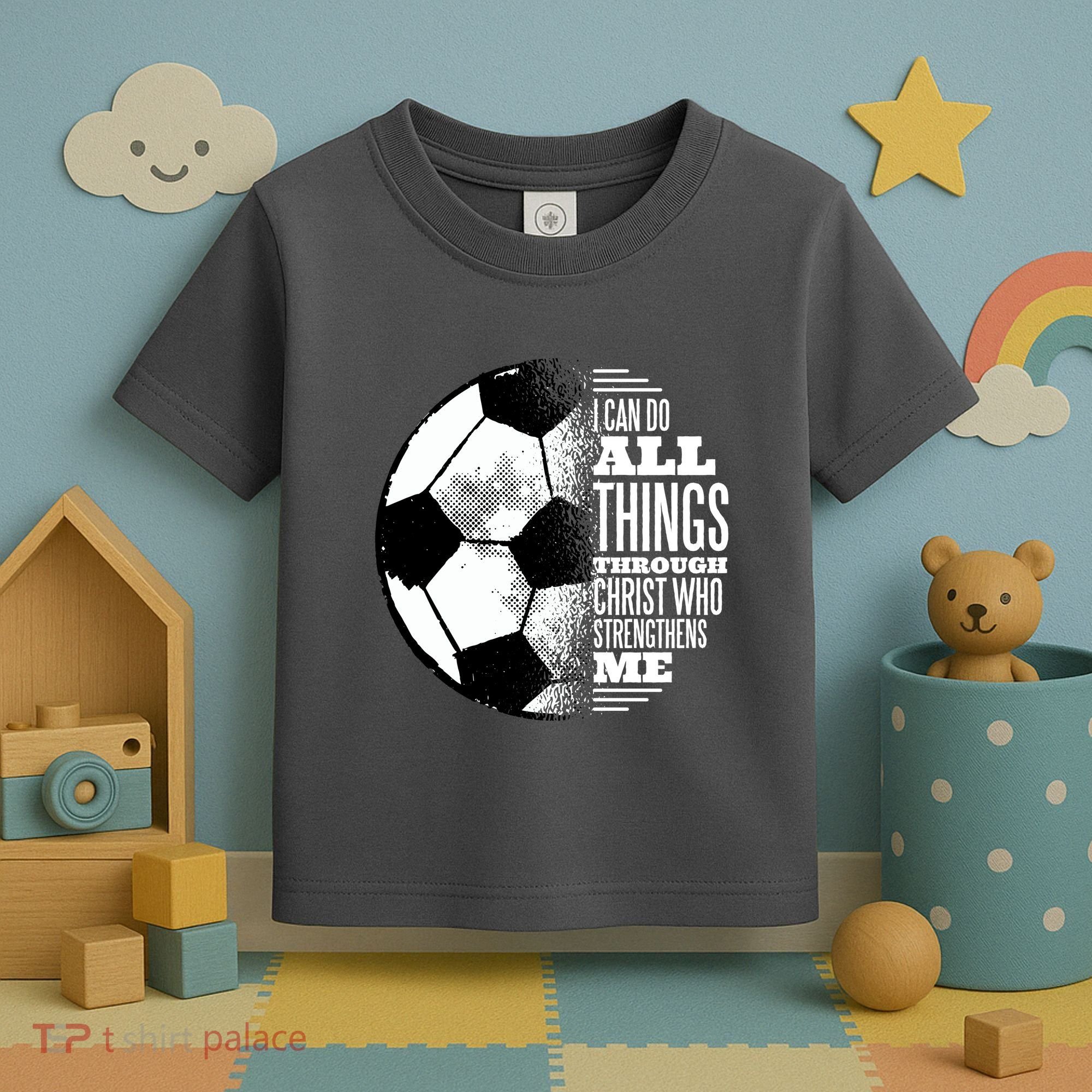 Soccer Christ Quote Toddler T-Shirt