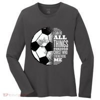 Soccer Christ Quote Women's Long Sleeve Shirt thumb 0