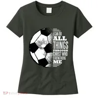Soccer Christ Quote Women's T-Shirt thumb 0
