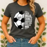 Soccer Christ Quote Women's T-Shirt thumb 2