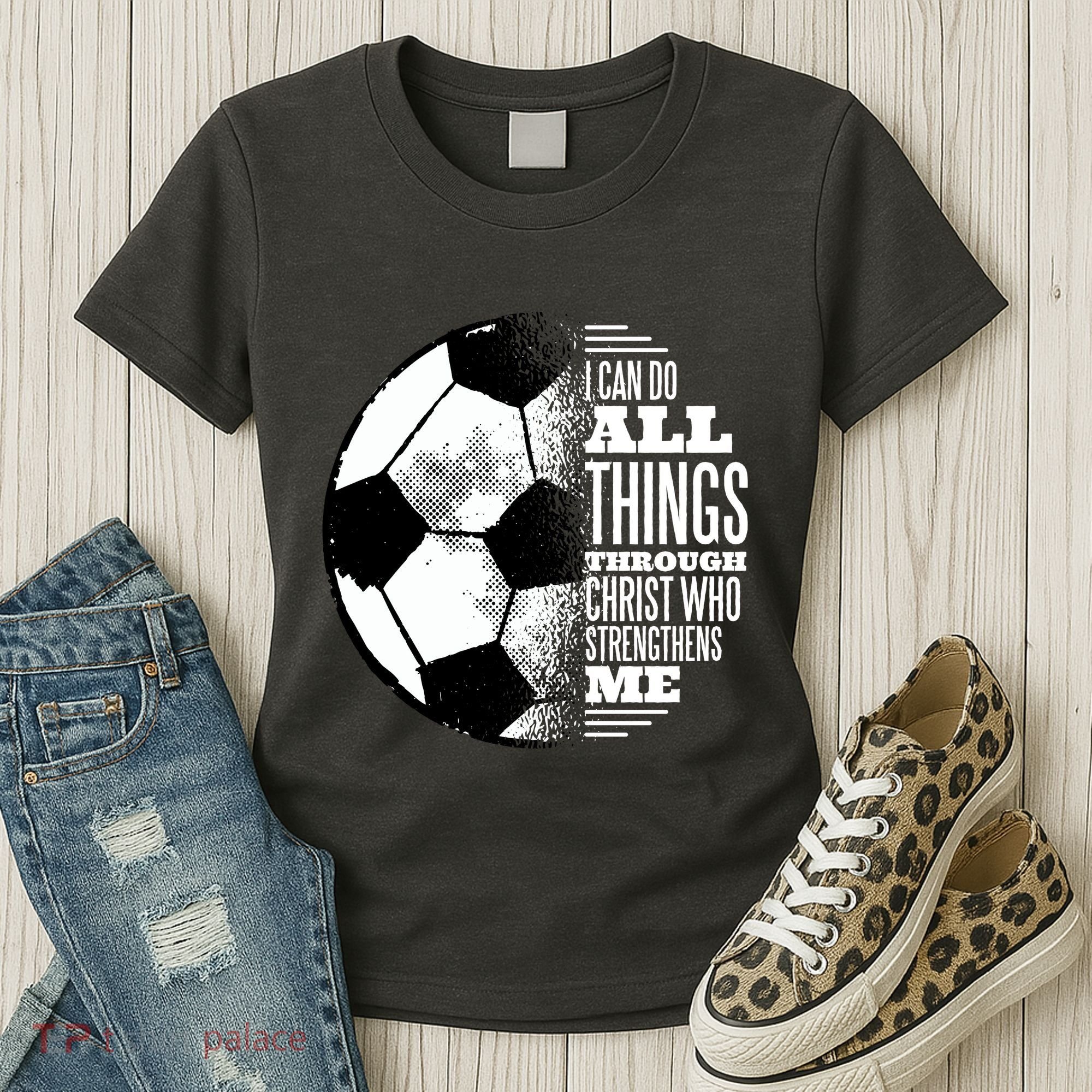 Soccer Christ Quote Women's T-Shirt