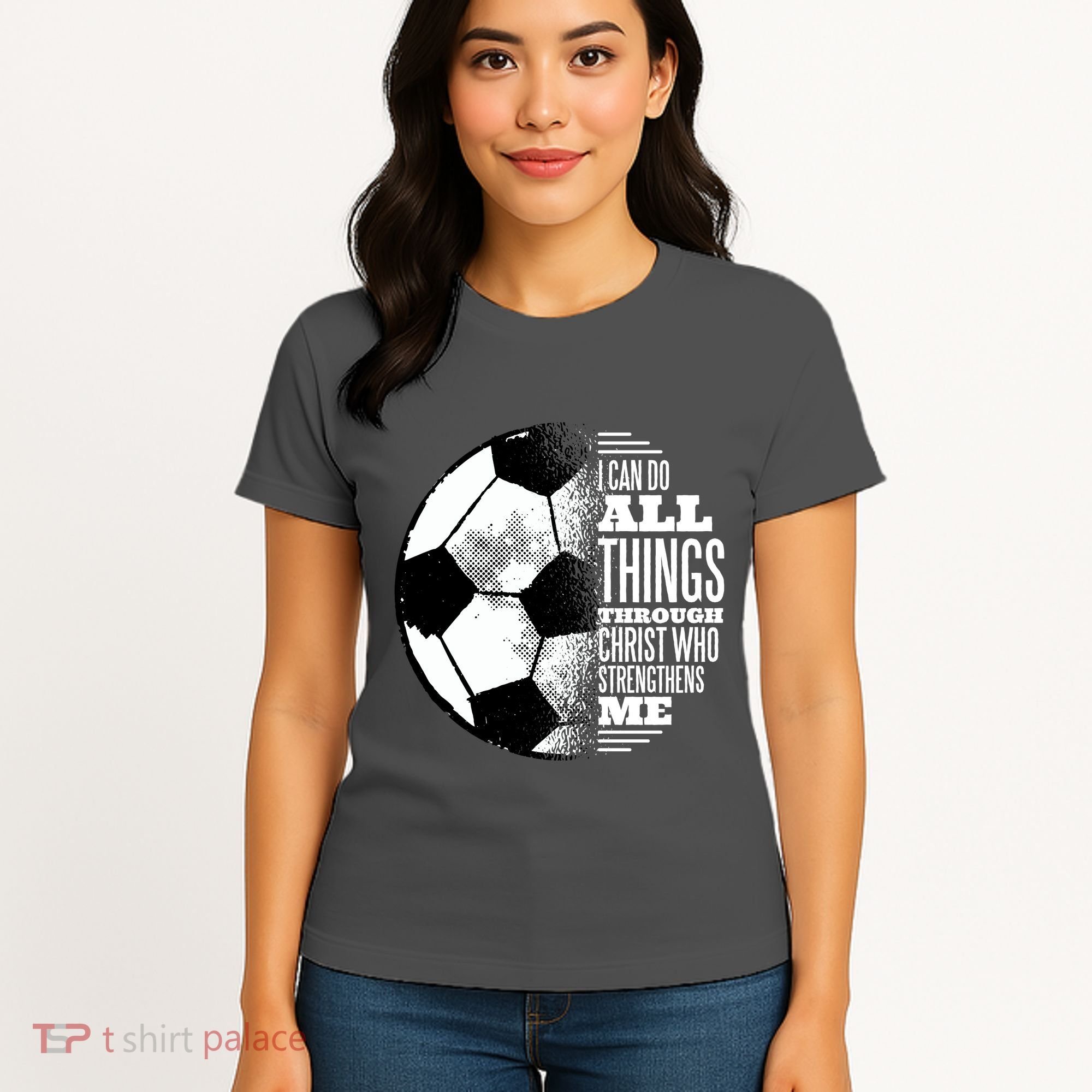 Soccer Christ Quote Women's T-Shirt