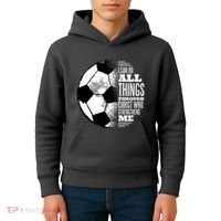 Soccer Christ Quote Kids Hoodie thumb 4
