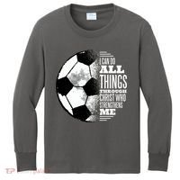 Soccer Christ Quote Kids Long Sleeve Shirt thumb 0