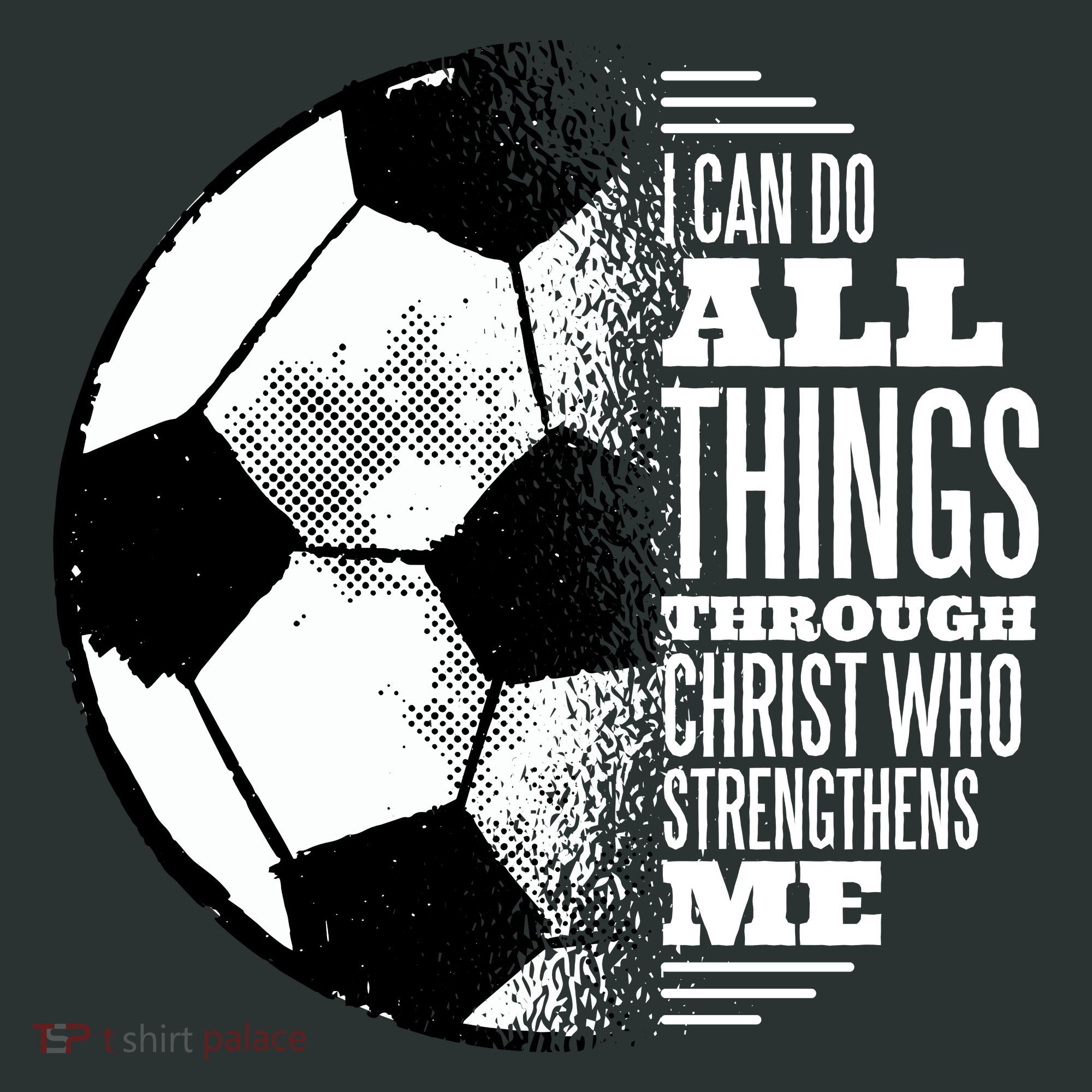 Soccer Christ Quote Kids Long Sleeve Shirt
