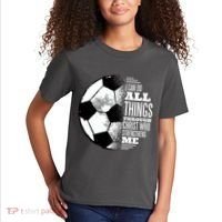 Soccer Christ Quote Kids T-Shirt thumb 2
