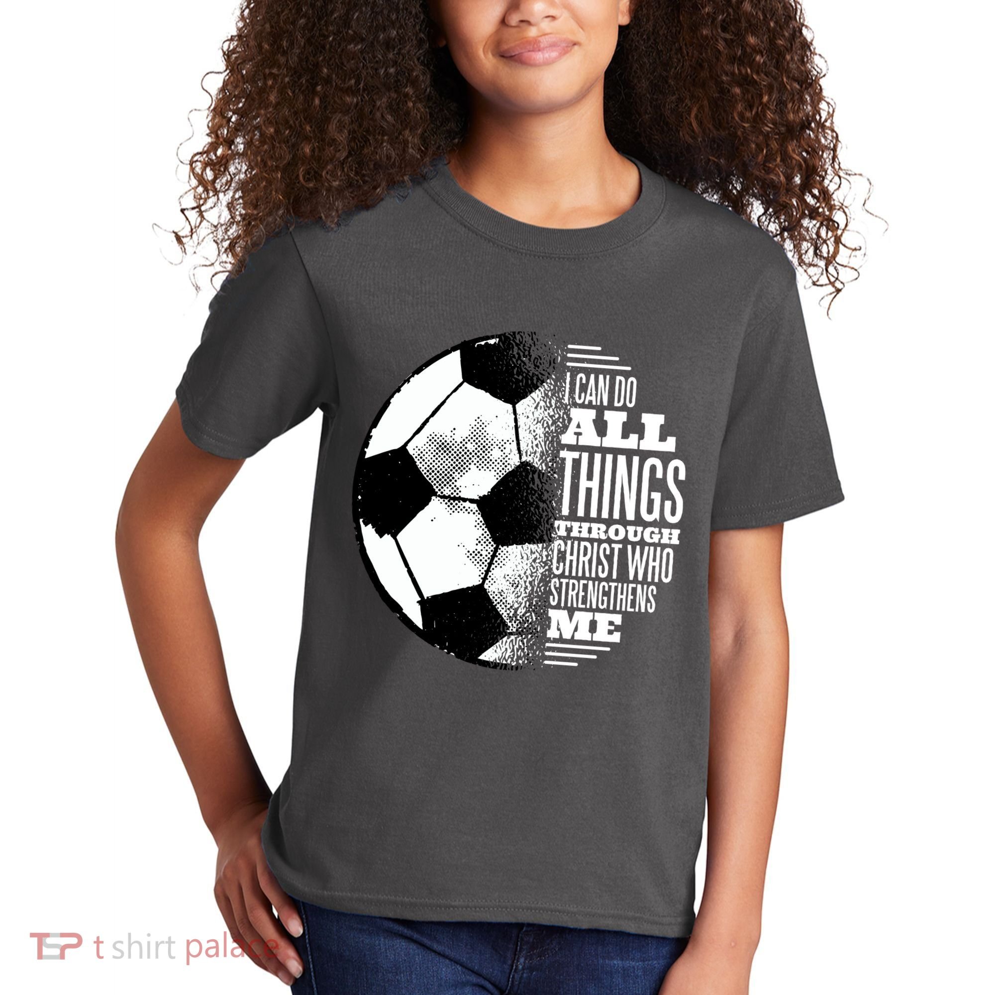 Soccer Christ Quote Kids T-Shirt