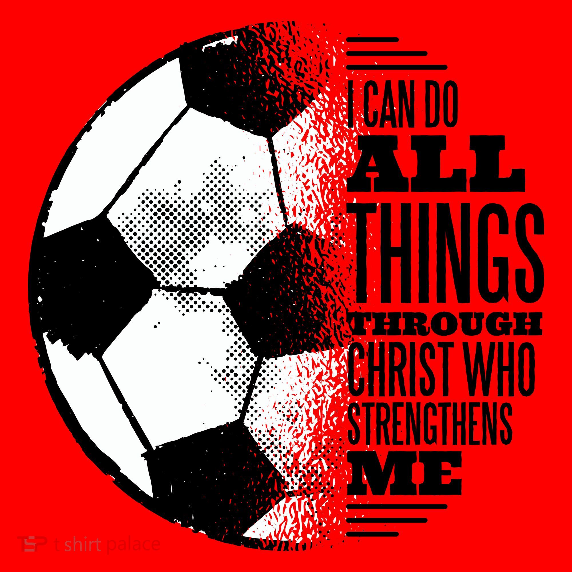 Soccer Christ Quote Santa Hat