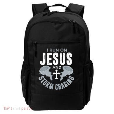 Storm Chaser Run On Jesus And Storm Chasing Tornado Backpack