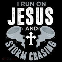 Storm Chaser Run On Jesus And Storm Chasing Tornado Ornament thumb 1
