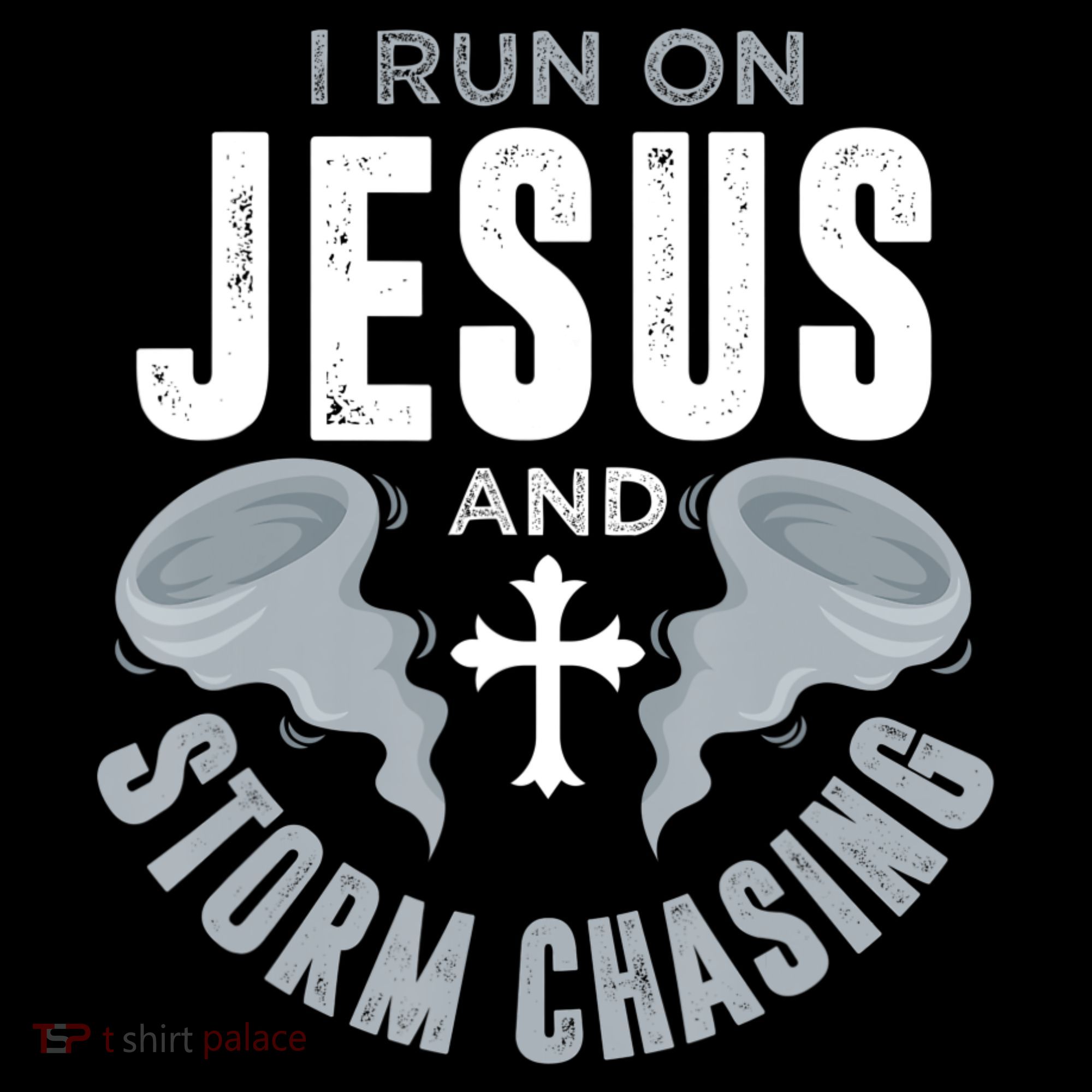 Storm Chaser Run On Jesus And Storm Chasing Tornado Ornament
