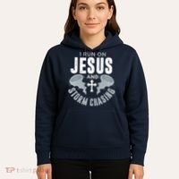 Storm Chaser Run On Jesus And Storm Chasing Tornado Hoodie thumb 5