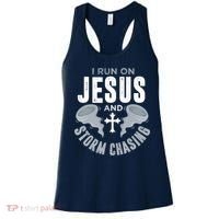 Storm Chaser Run On Jesus And Storm Chasing Tornado Women's Tank Top thumb 0