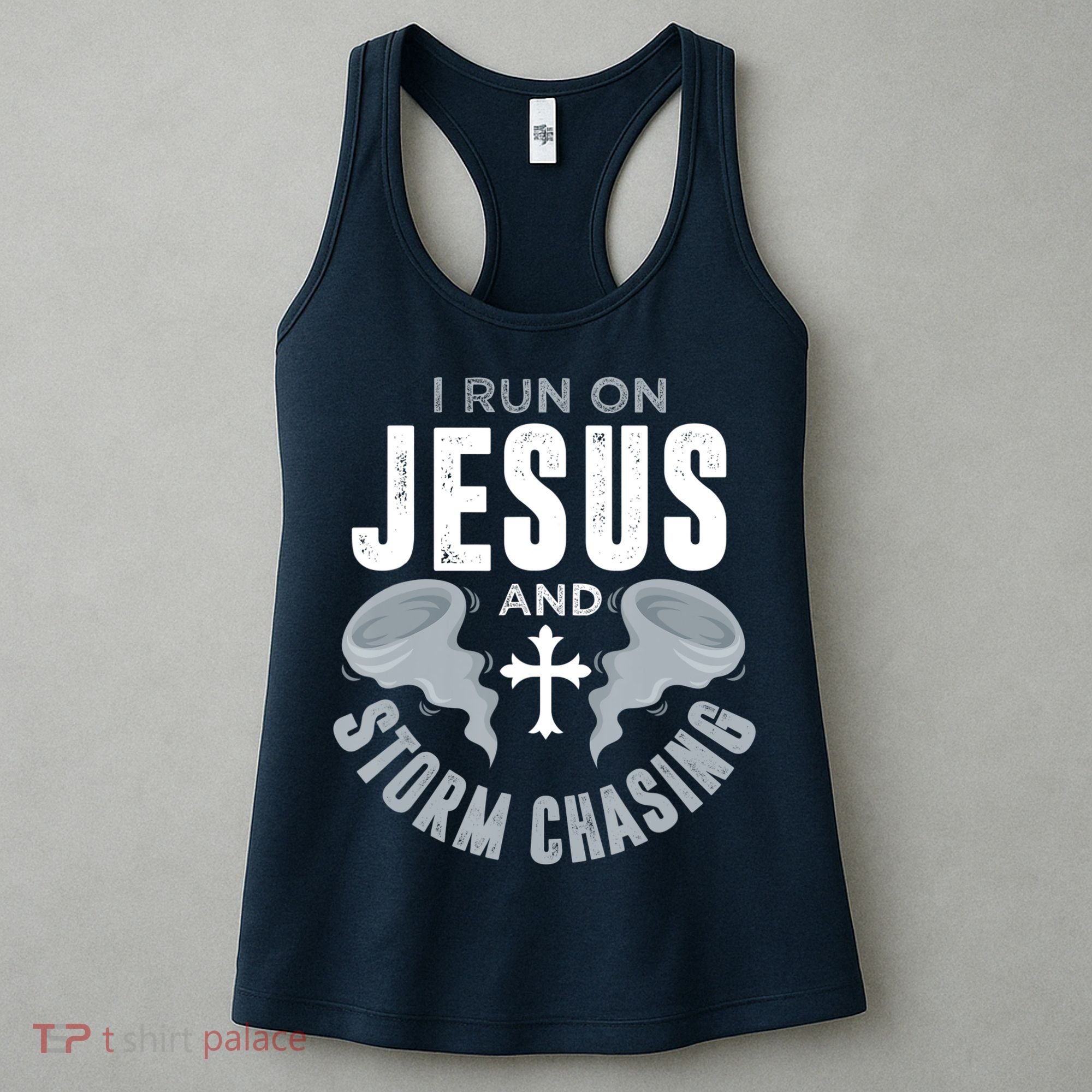 Storm Chaser Run On Jesus And Storm Chasing Tornado Women's Tank Top