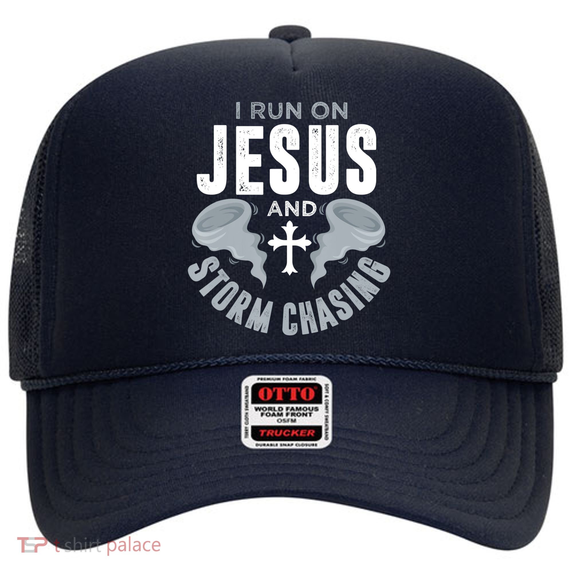 Storm Chaser Run On Jesus And Storm Chasing Tornado Hat