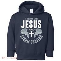 Storm Chaser Run On Jesus And Storm Chasing Tornado Toddler Hoodie thumb 0