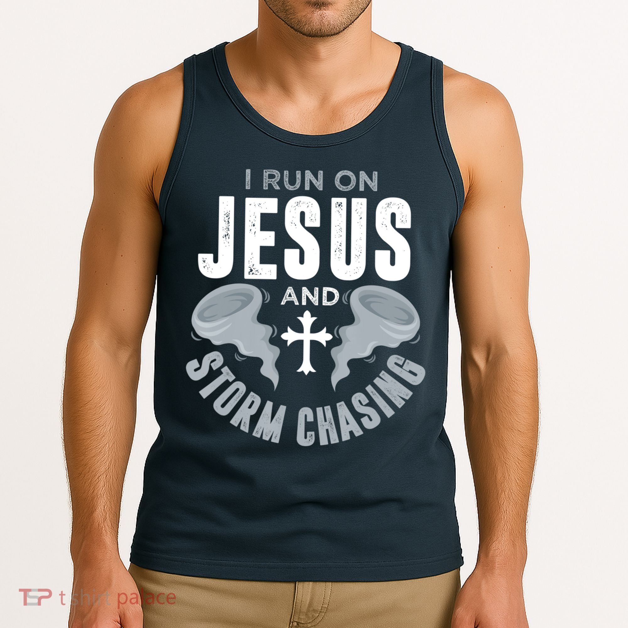 Storm Chaser Run On Jesus And Storm Chasing Tornado Tank Top