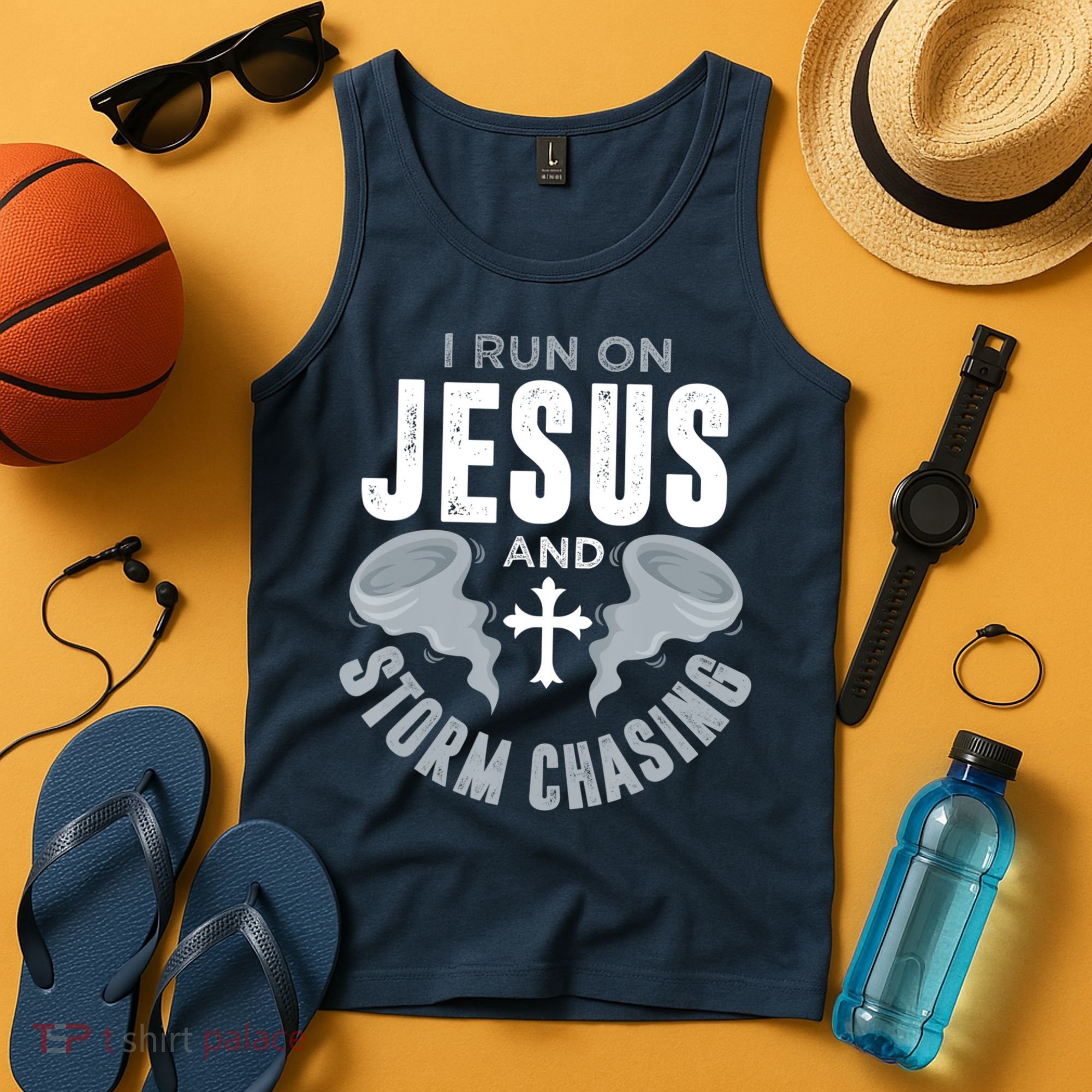 Storm Chaser Run On Jesus And Storm Chasing Tornado Tank Top