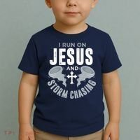 Storm Chaser Run On Jesus And Storm Chasing Tornado Toddler T-Shirt thumb 2