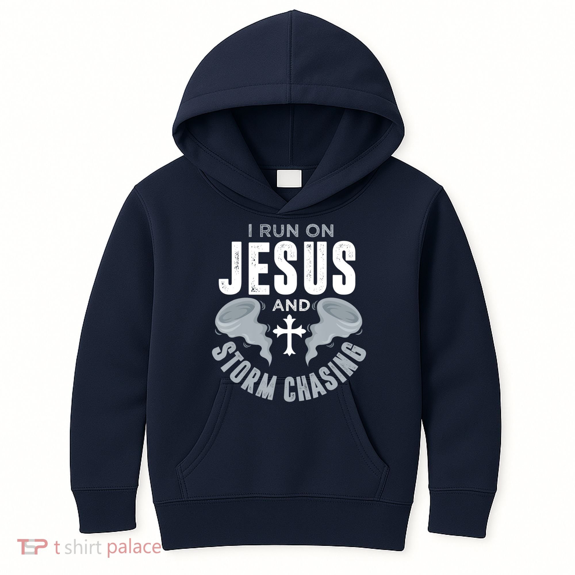 Storm Chaser Run On Jesus And Storm Chasing Tornado Kids Hoodie